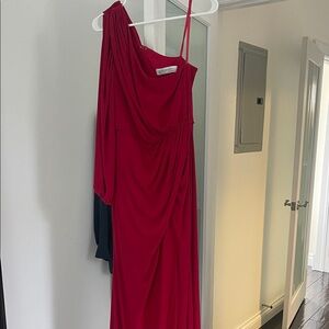 Mac Duggal One Shoulder Red Dress